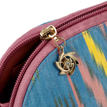 Load image into Gallery viewer, Colorful Ikat Cotton Cosmetic Bag Crafted in Uzbekistan - Colorful Patterns | NOVICA