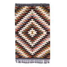 Load image into Gallery viewer, Handwoven Geometric Wool Area Rug from Uzbekistan (2.5x4) - Silk Road Diamonds | NOVICA
