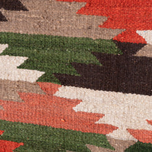 Load image into Gallery viewer, Handwoven Wool Area Rug with Geometric Leafy Details (2.5x5) - Geometric Foliage | NOVICA