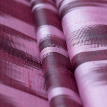 Load image into Gallery viewer, Burgundy Hand-Woven Fringed Silk Ikat Scarf from Uzbekistan - Stylish Burgundy | NOVICA