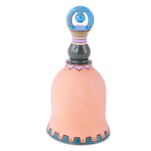 Load image into Gallery viewer, Classic Decorative Ceramic Bell Made & Painted by Hand - Rhythms of the Mosque | NOVICA