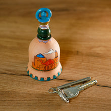 Load image into Gallery viewer, Classic Decorative Ceramic Bell Made & Painted by Hand - Rhythms of the Mosque | NOVICA