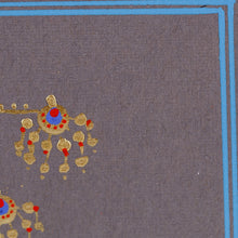 Load image into Gallery viewer, Stretched Traditional Floral Watercolor Painting in Red - Inspiration | NOVICA