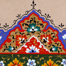 Load image into Gallery viewer, Stretched Traditional Watercolor Painting from Uzbekistan - Wisdom | NOVICA