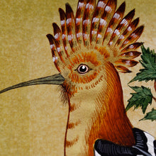 Load image into Gallery viewer, Stretched Impressionist Watercolor Painting of Colorful Bird - Hoopoe Bird | NOVICA