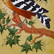 Load image into Gallery viewer, Stretched Impressionist Watercolor Painting of Colorful Bird - Hoopoe Bird | NOVICA