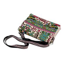 Load image into Gallery viewer, Hand-Embroidered Versitile Handbag from Uzbekistan - Cool Patterns | NOVICA