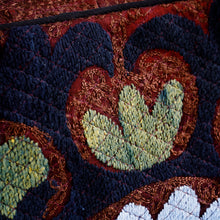 Load image into Gallery viewer, Cotton Blend Travel Bag with Suzani Floral Hand Embroidery - Creating Memories | NOVICA