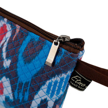 Load image into Gallery viewer, Traditional Ikat Patterned Cosmetic Bag with Zipper Closure - Elegant Ideas | NOVICA