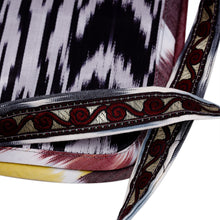 Load image into Gallery viewer, Handcrafted Silk Sling with Colorful Ikat Patterns - Vibrant Vitality | NOVICA