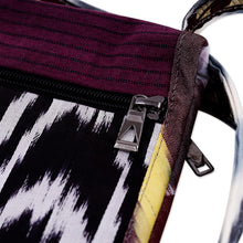 Load image into Gallery viewer, Handcrafted Silk Sling with Colorful Ikat Patterns - Vibrant Vitality | NOVICA