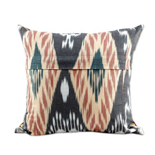 Load image into Gallery viewer, Embroidered Silk Blend Cushion Cover with Floral Details - Symbolic Suzani | NOVICA