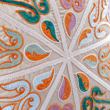 Load image into Gallery viewer, Classic Embroidered Silk Blend Cushion Cover from Uzbekistan - Royal Union | NOVICA