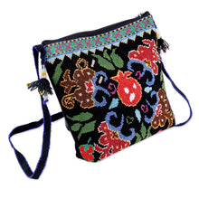 Load image into Gallery viewer, Pomegranate-Themed Iroki Embroidered Sling in Vibrant Hues - Sweet Season | NOVICA

