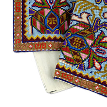 Load image into Gallery viewer, Cushion Cover Iroki Floral Hand Embroidery - Garden Majesty | NOVICA