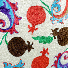 Load image into Gallery viewer, Paisley and Pomegranate-Themed Embroidered Cushion Cover - Paisley Omens | NOVICA