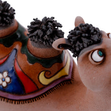 Load image into Gallery viewer, Handcrafted Ceramic Camel Figurine from Uzbekistan - Happy Camel | NOVICA