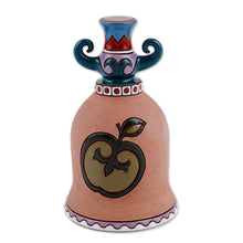 Load image into Gallery viewer, Apple-Themed Ceramic Decorative Bell Made & Painted by Hand - Sweetness Rhythms | NOVICA