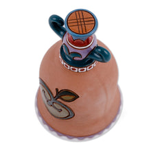 Load image into Gallery viewer, Apple-Themed Ceramic Decorative Bell Made & Painted by Hand - Sweetness Rhythms | NOVICA