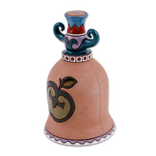 Load image into Gallery viewer, Apple-Themed Ceramic Decorative Bell Made &amp; Painted by Hand - Sweetness Rhythms | NOVICA
