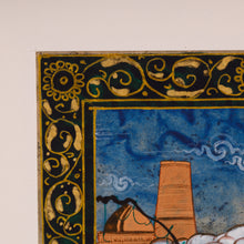 Load image into Gallery viewer, Watercolor on Cardboard Caravan of Merchants Scene - Miniature Caravan III | NOVICA