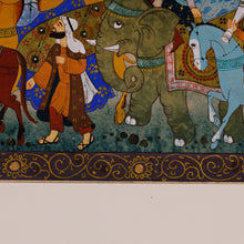 Load image into Gallery viewer, Watercolor on Cardboard Scene of Uzbek Caravan of Merchants - Miniature Caravan IV | NOVICA