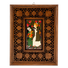Load image into Gallery viewer, Folk Art Crafted in Uzbek Lacquer Miniature Painting Style - Layla and Majnun II | NOVICA