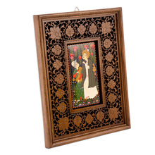 Load image into Gallery viewer, Folk Art Crafted in Uzbek Lacquer Miniature Painting Style - Layla and Majnun II | NOVICA