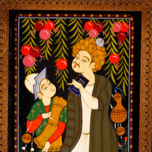 Load image into Gallery viewer, Folk Art Crafted in Uzbek Lacquer Miniature Painting Style - Layla and Majnun II | NOVICA