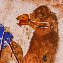 Load image into Gallery viewer, Traditional Watercolor on Paper Camel Painting in Warm Hues - Camel | NOVICA