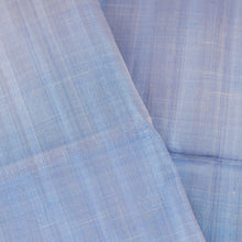 Load image into Gallery viewer, Handwoven Striped Blue Silk Shawl with Fringes - Sky of the Desert | NOVICA