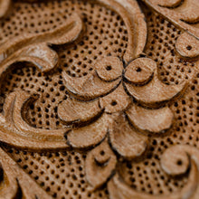 Load image into Gallery viewer, Hand-Carved Rectangle Floral Walnut Wood Puzzle Box - Rectangle Paradise | NOVICA