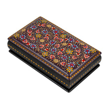 Load image into Gallery viewer, Hand-Painted Multicolor Floral Papier Mache Jewelry Box - Luxury Eden | NOVICA