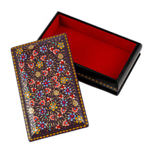 Load image into Gallery viewer, Hand-Painted Multicolor Floral Papier Mache Jewelry Box - Luxury Eden | NOVICA