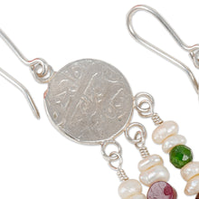 Load image into Gallery viewer, Traditional Multi-Gemstone Waterfall Dangle Earrings - Uzbekistan Cascades | NOVICA