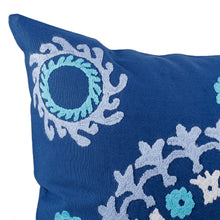 Load image into Gallery viewer, Mandala-Themed Hand-Embroidered Suzani Cotton Cushion Cover - Mandala Flair | NOVICA
