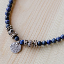 Load image into Gallery viewer, Cultural Natural Lapis Lazuli Choker Pendant Necklace - True History | NOVICA