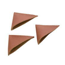 Load image into Gallery viewer, Set of Three Handcrafted Brown Leather Bookmarks - Words & Memories | NOVICA