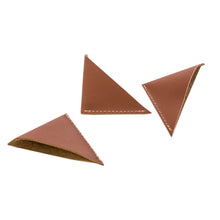 Load image into Gallery viewer, Set of Three Handcrafted Brown Leather Bookmarks - Words & Memories | NOVICA