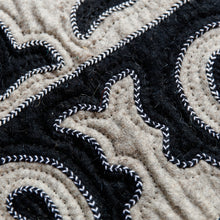 Load image into Gallery viewer, Traditional Shyrdak Wool Rug in Dark Blue and White (4x7) - Midnight Wonders | NOVICA