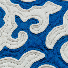 Load image into Gallery viewer, Handmade Classic Blue and White Shyrdak Wool Area Rug (2x4) - Classic Magic | NOVICA