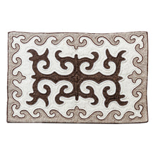 Load image into Gallery viewer, Handmade Shyrdak Wool Area Rug in Brown Hues (2x3.5) - Sylvan Majesty | NOVICA