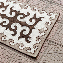 Load image into Gallery viewer, Handmade Shyrdak Wool Area Rug in Brown Hues (2x3.5) - Sylvan Majesty | NOVICA