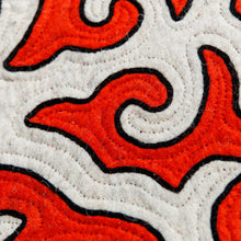 Load image into Gallery viewer, Classic Geometric Shyrdak Wool Rug in Red Hues (3x4.5) - Kyrgyzstan's Majesty | NOVICA