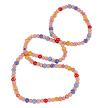 Load image into Gallery viewer, Hand-Painted Ceramic Beaded Necklace from Uzbekistan (Small) - Spring Colors | NOVICA
