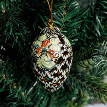 Load image into Gallery viewer, Hand-Painted Traditional Floral Pinecone Ceramic Ornament - Kingdom's Pinecone | NOVICA