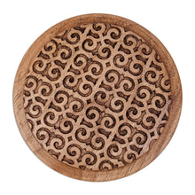 Load image into Gallery viewer, Traditional Hand-Carved Patterned Walnut Wood Jewelry Box - Palace Homage | NOVICA