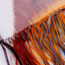 Load image into Gallery viewer, Handwoven Ikat Patterned Warm-Toned Silk Scarf - Royal Summer | NOVICA