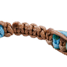 Load image into Gallery viewer, Agate & Chalcedony Beaded Macrame Shambhala Style Bracelet - Shambhala Chic | NOVICA