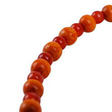 Load image into Gallery viewer, Handmade Agate Carnelian Wood Beaded Dzi Choker Necklace - Chic Nine-Eyed Dzi | NOVICA